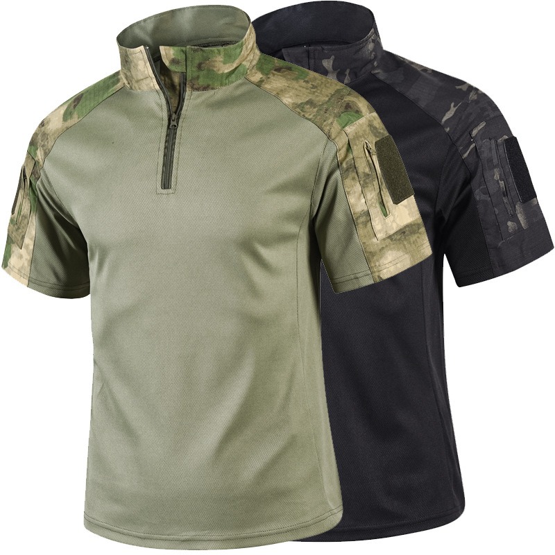 Mens Summer Camo Tactical Shir - Outdoor Hunting T Shirts ulasan dan harga