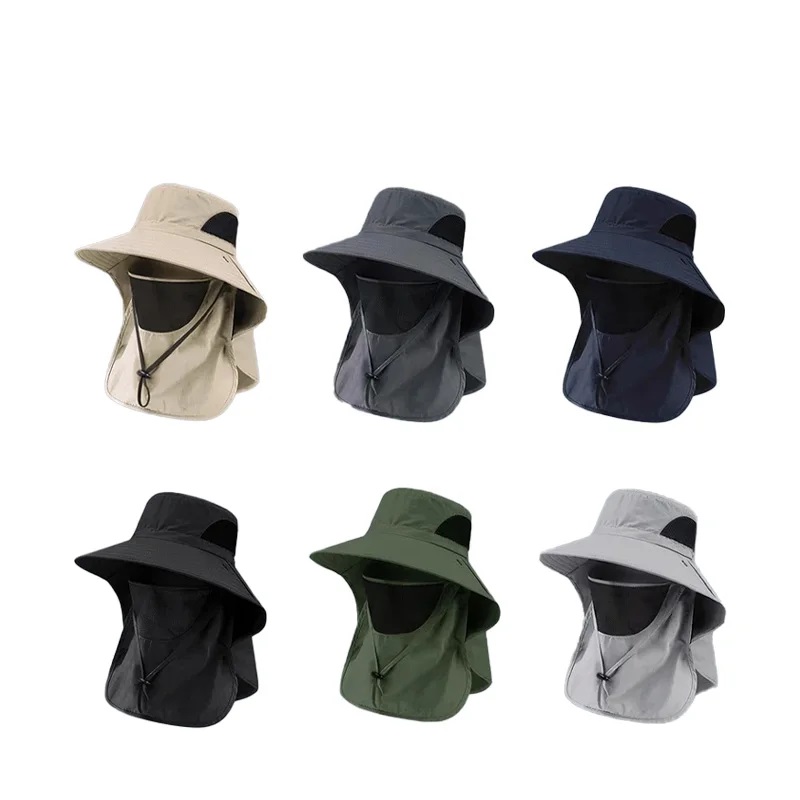 Summer Neck Flap Sun Hat Outdo - Mens Outdoor Hunting Hats ulasan dan harga