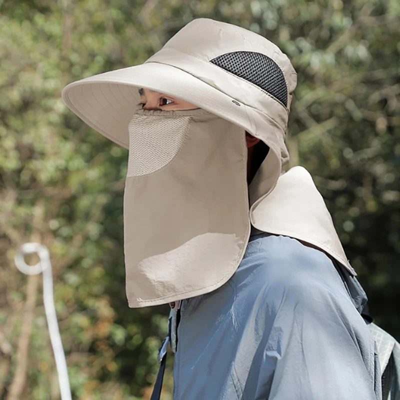 Summer Neck Flap Sun Hat Outdo - Mens Outdoor Hunting Hats ulasan dan harga