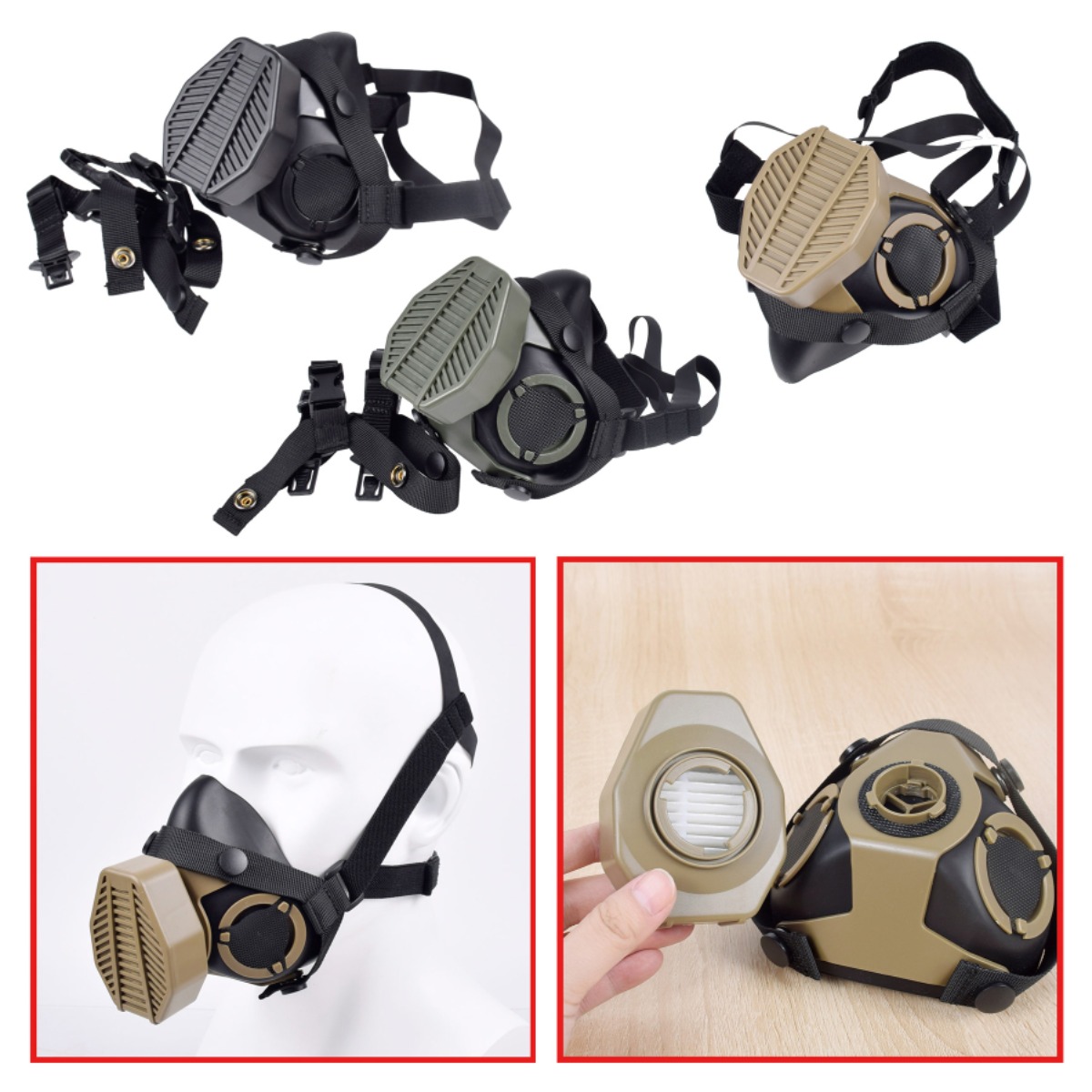 Tactical SOTR Dustproof Half F - Hunting Outdoor Game ulasan dan harga