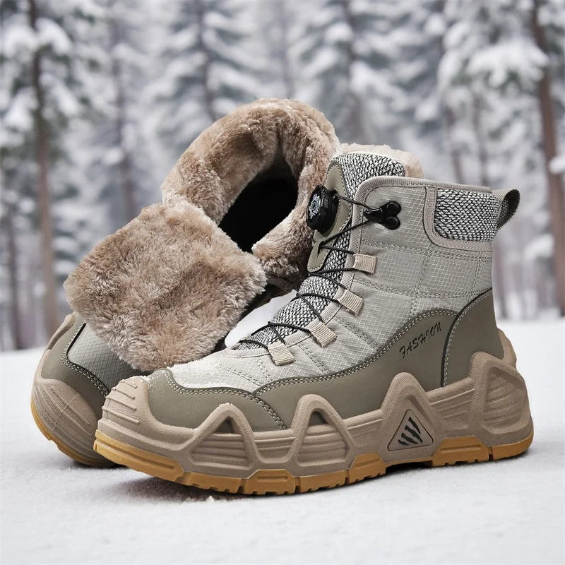 Warm Fur Outdoor Mens Combat T - Hunting Outdoor Boots ulasan dan harga