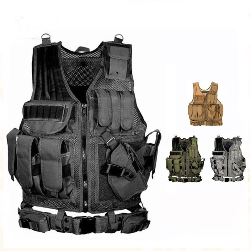 Adjustable Molle Tactical Vest - Hunting Outdoor Game ulasan dan harga