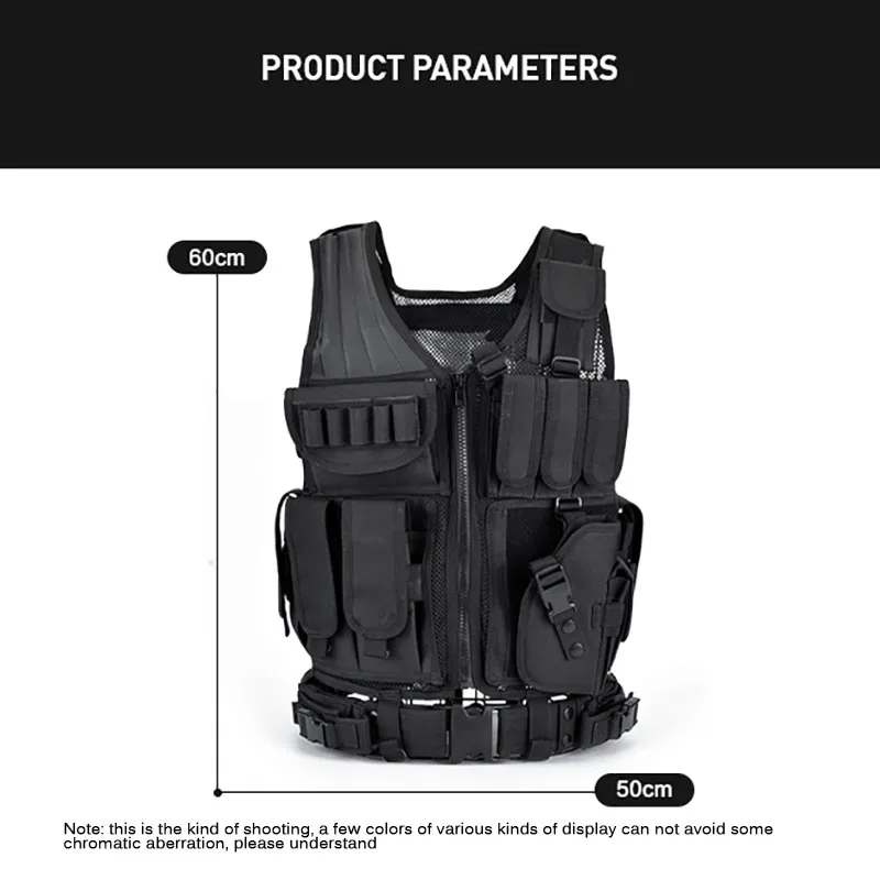 Adjustable Molle Tactical Vest - Hunting Outdoor Game ulasan dan harga