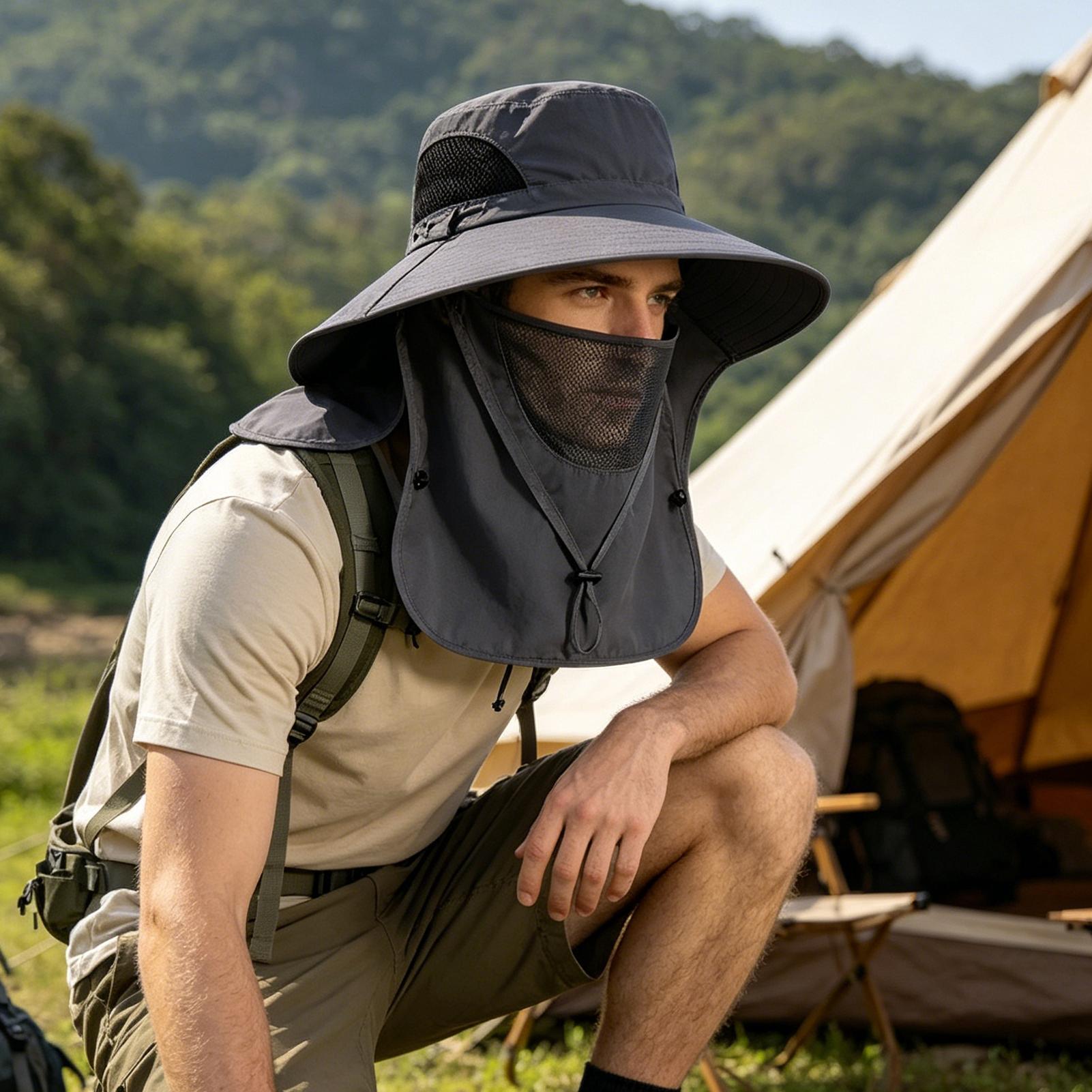 Summer Sun Hats UV Protection  - Mens Outdoor Hunting Hats ulasan dan harga