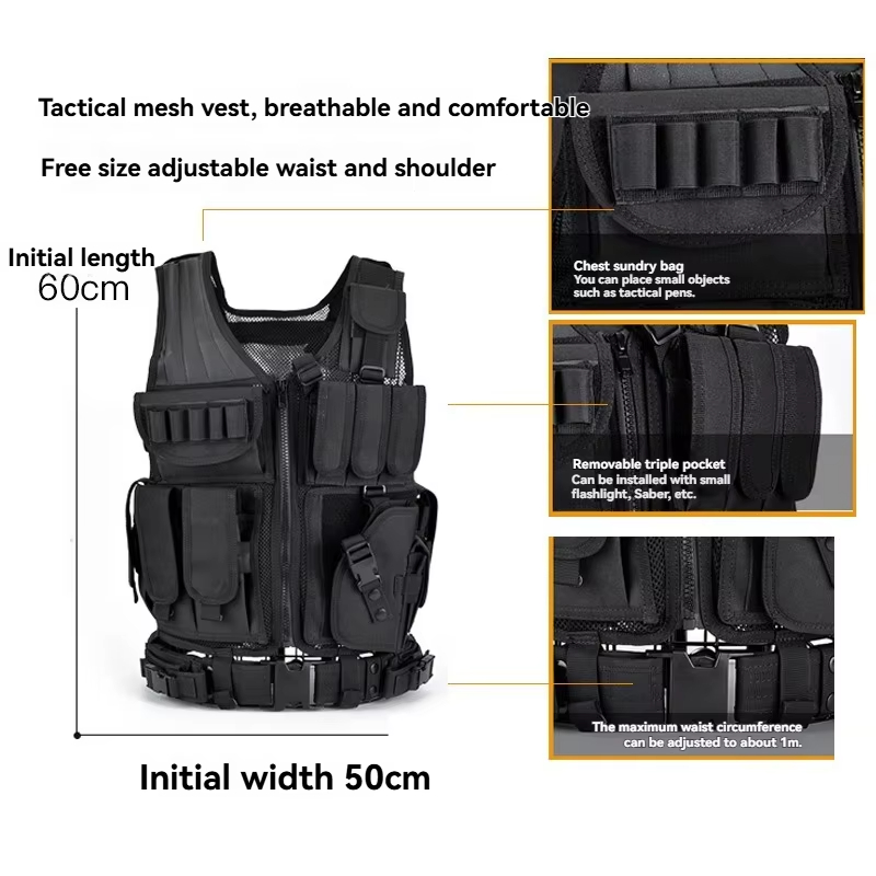 Adjustable Breathable Grid Tac - Hunting Outdoor Game ulasan dan harga