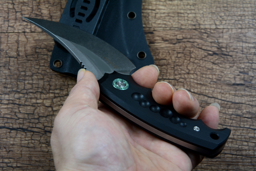 TWOSUN Hunting Fixed Knife D2  - Knife Hunting Fixed Blade ulasan dan harga