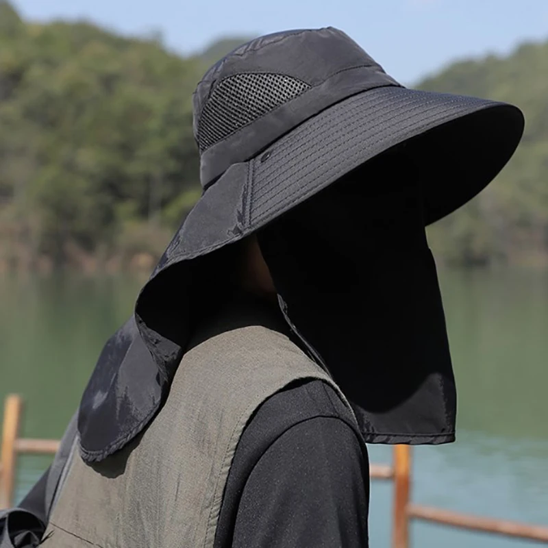 Summer Sun Hats UV Protection  - Mens Outdoor Hunting Hats ulasan dan harga