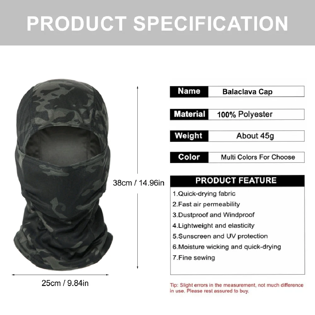 Camouflage Balaclava Hat Cycli - Mens Outdoor Hunting Hats ulasan dan harga