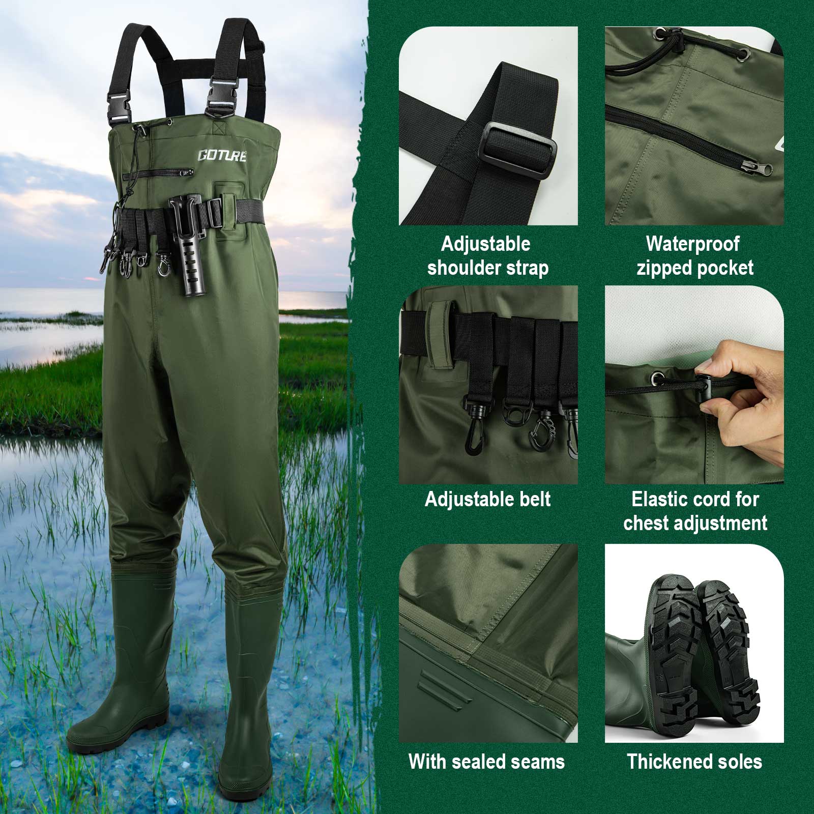 Goture outdoor Waterproof Boot - Hunting Outdoor Boots ulasan dan harga
