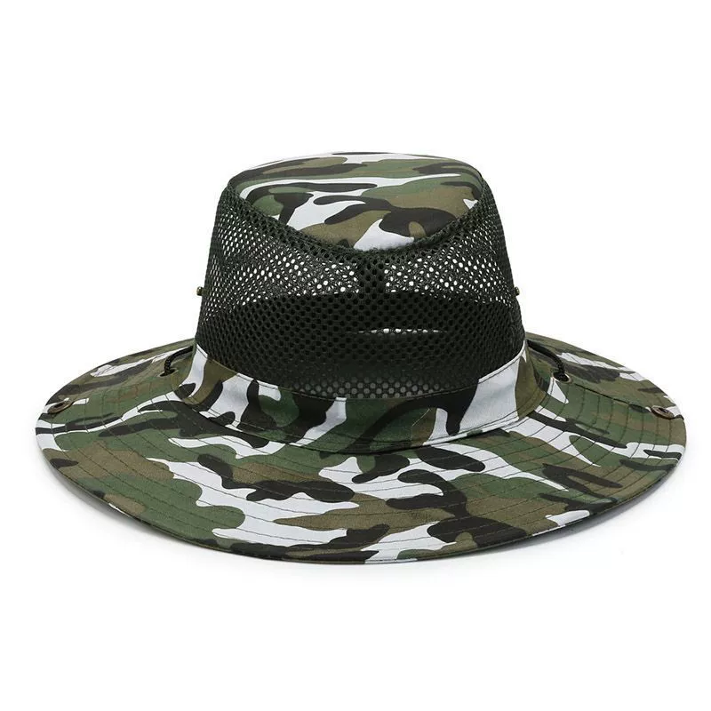 Fishing UV Protection Camoufla - Mens Outdoor Hunting Hats ulasan dan harga