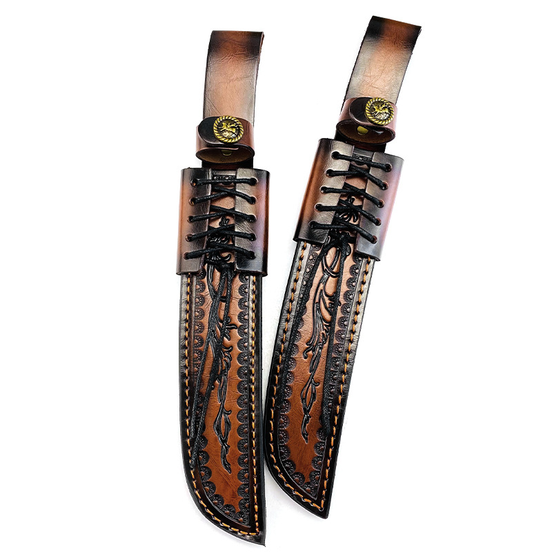 Genuine Cowhide Fixed Blade Kn - Knife Hunting Fixed Blade ulasan dan harga
