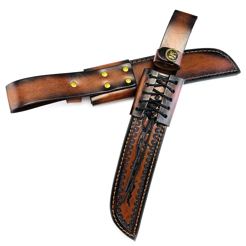 Genuine Cowhide Fixed Blade Kn - Knife Hunting Fixed Blade ulasan dan harga
