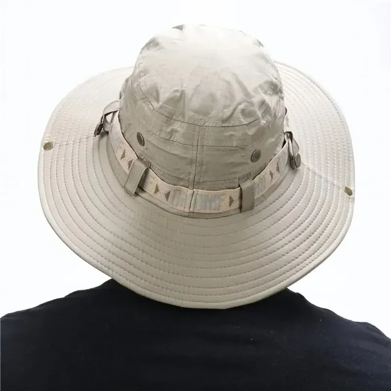 Summer Men Bucket Hat Outdoor  - Mens Outdoor Hunting Hats ulasan dan harga