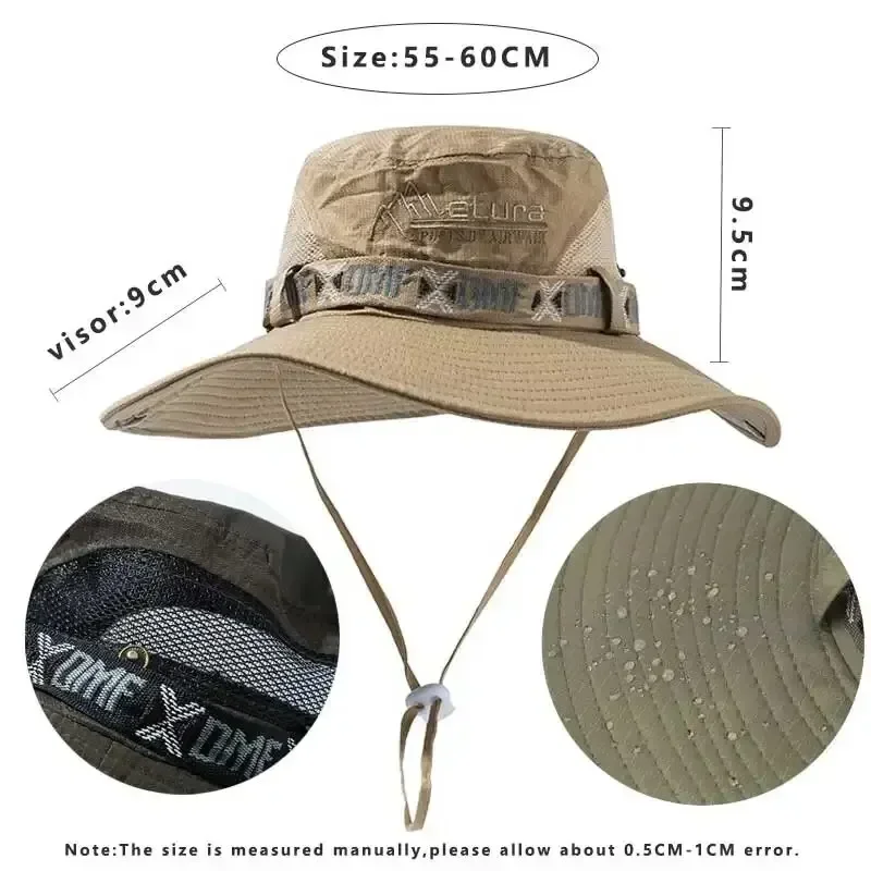 Summer Men Bucket Hat Outdoor  - Mens Outdoor Hunting Hats ulasan dan harga