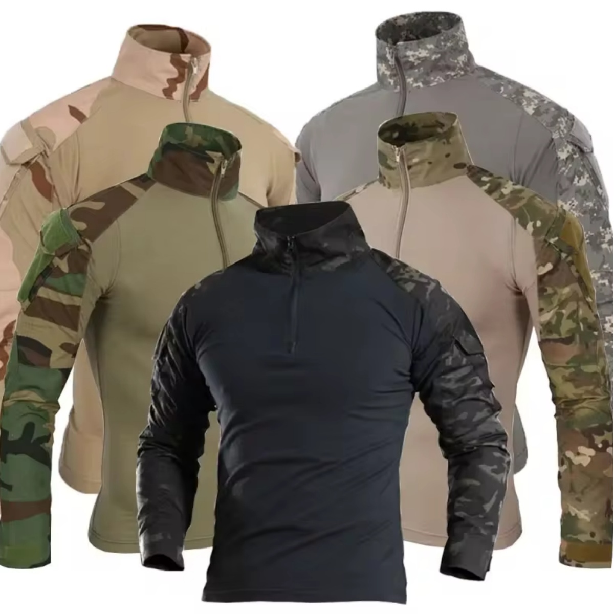 Men'sOutdoor Tactical Hiking T - Outdoor Hunting T Shirts ulasan dan harga