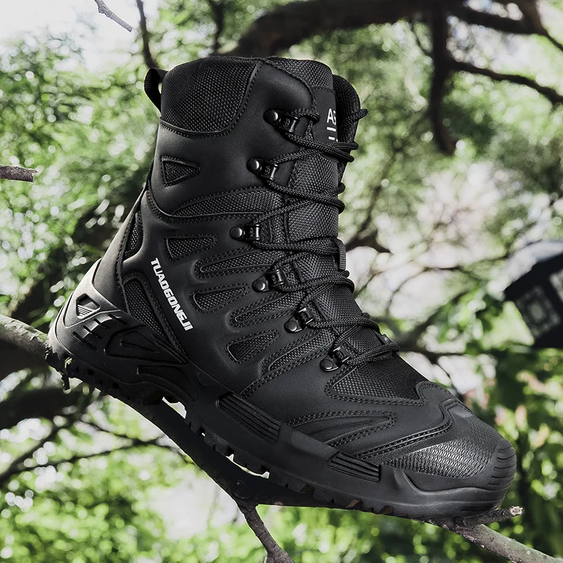 Men's Outdoor Hiking Tactical  - Hunting Outdoor Boots ulasan dan harga