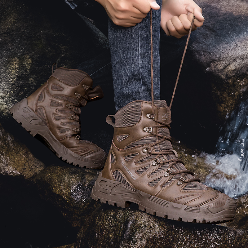 Men's Outdoor Hiking Tactical  - Hunting Outdoor Boots ulasan dan harga