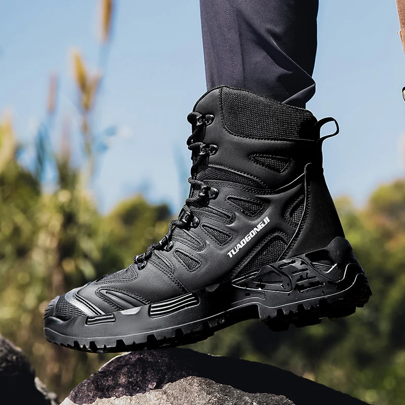 Men's Outdoor Hiking Tactical  - Hunting Outdoor Boots ulasan dan harga