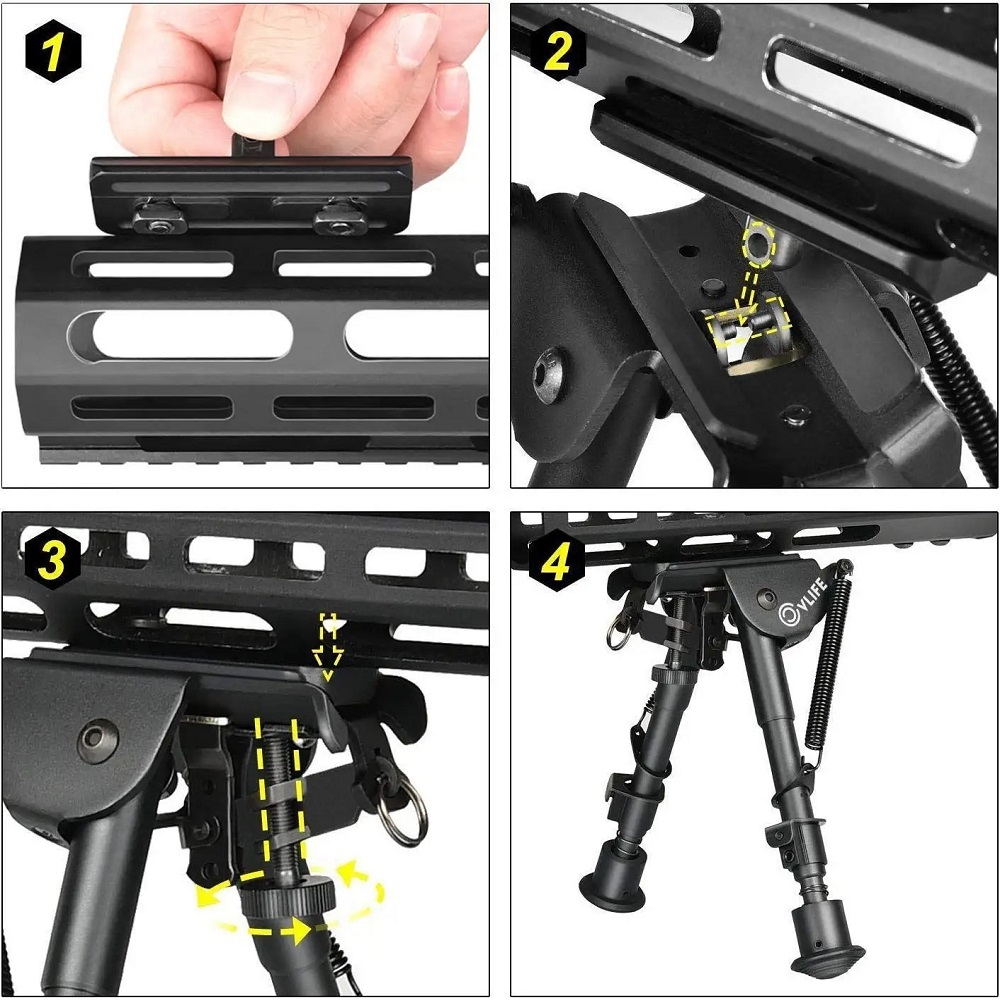 Tactical M-look Mount Handguar - Bipod Rifle Mount ulasan dan harga