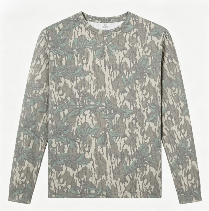 Camo Long Sleeve T‑Shirt Tree  - Outdoor Hunting T Shirts ulasan dan harga