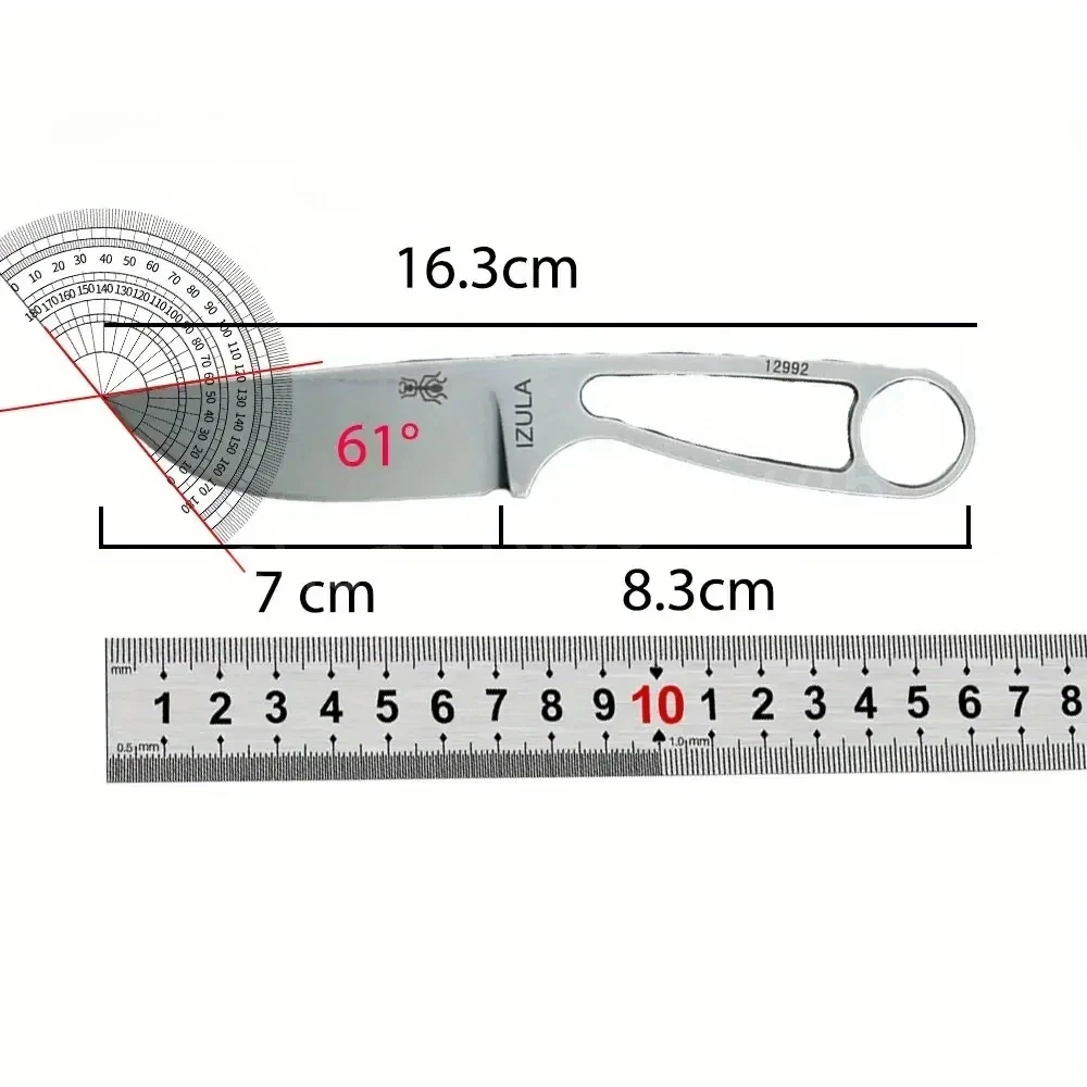 IZULA High-Strength Straight K - Knife Hunting Fixed Blade ulasan dan harga