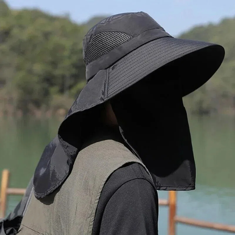 Summer Sun Hats UV Protection  - Mens Outdoor Hunting Hats ulasan dan harga