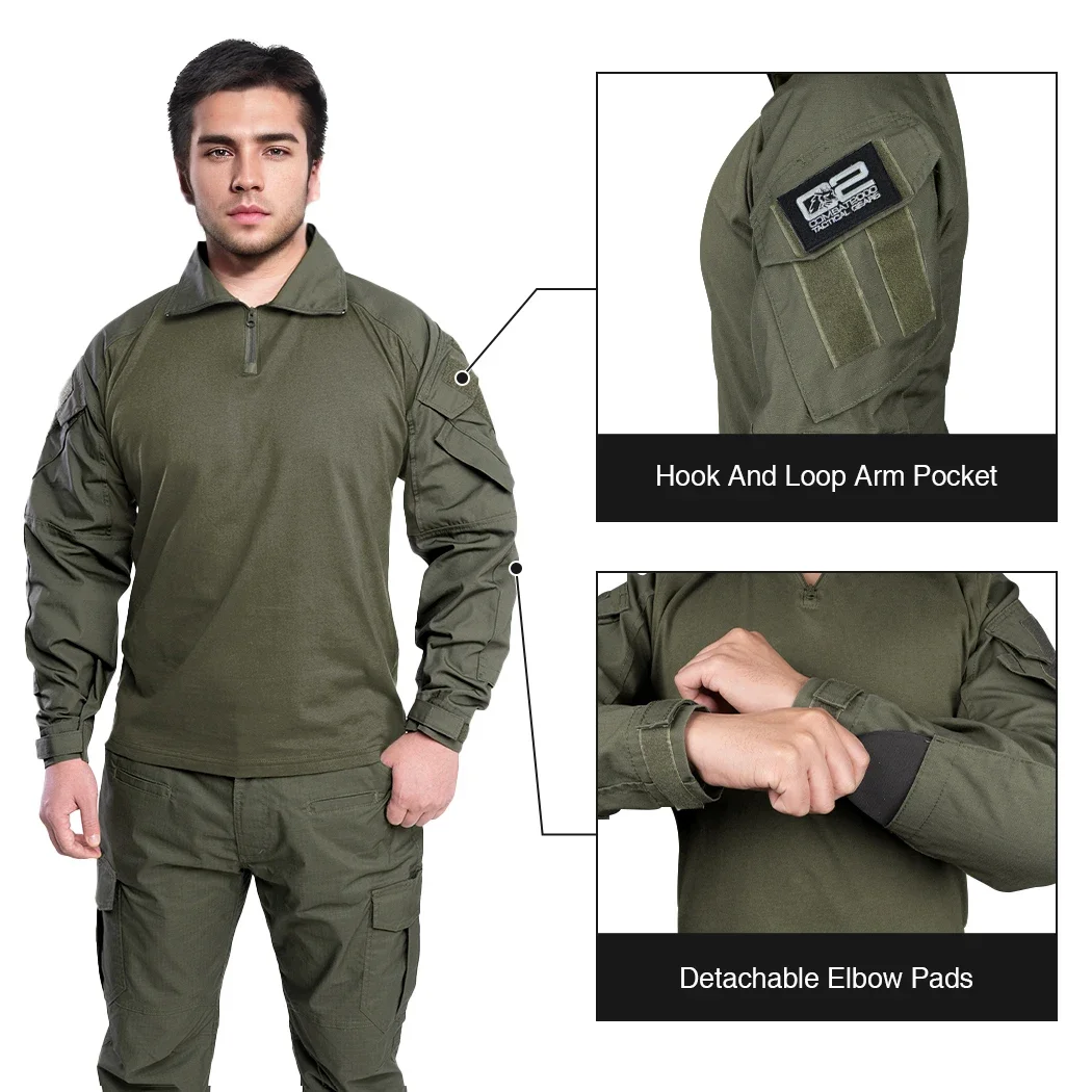 Tactical Shirts G3 Combat Shir - Outdoor Hunting T Shirts ulasan dan harga